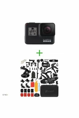 GoPro HERO7 Black - Comenzi vocale, Stabilizare video, Wi-Fi, GPS, Rezistent la apa, 4k60/1080p240 + MEGA PACHET de Accesorii SHOOT picture - 1